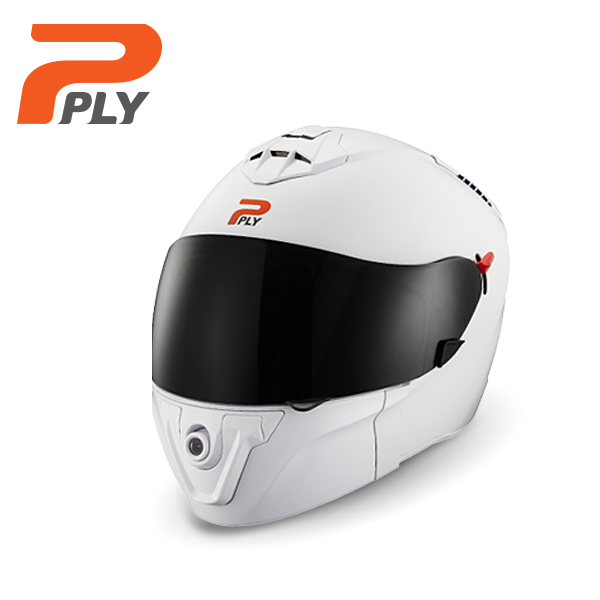 PLY 스마트 헬멧 - SOLID WHITE